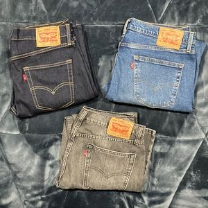 Levi’s 514 Straight Jeans mens (lot of 3)